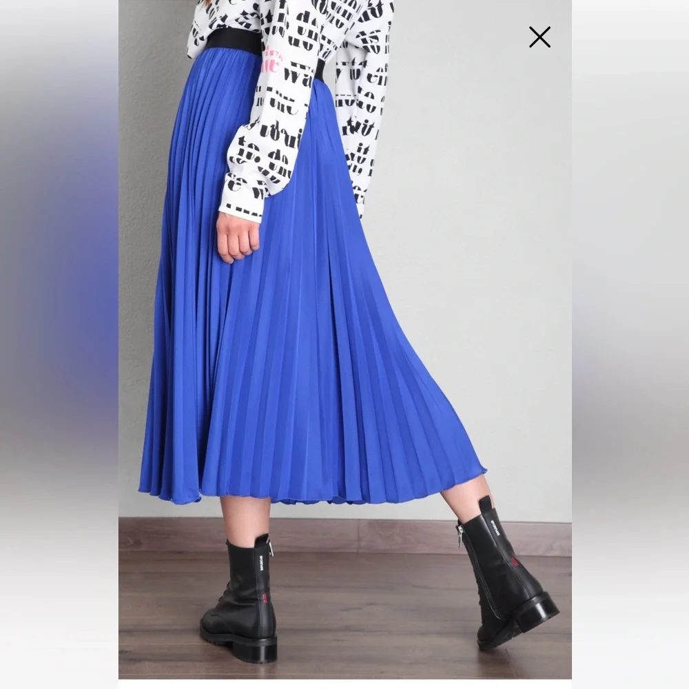 SOLD! on Ebay SportMax|Code MaxMara Label-cat Pleated Skirt.Size:IT40 US4/6. - Picture 1 of 14